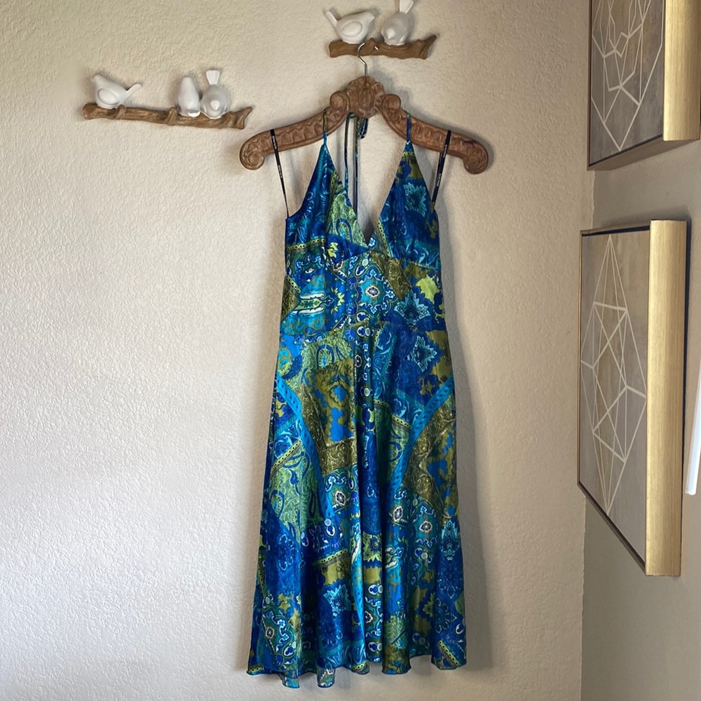 ALYN PAIGE New York Halter Dress Size 5/6 made of Poly Material waist 28 in.